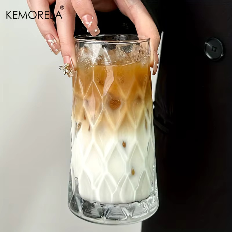 KEMORELA Diamond Trinkglas aus Glas, transparent, 500 ml - Bild 3