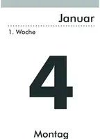 ZETTLER Abreißkalender 2027 Tischkalender mit Sudokus und Rätseln in Schwarz, Rot und Weiß - Bild 1
