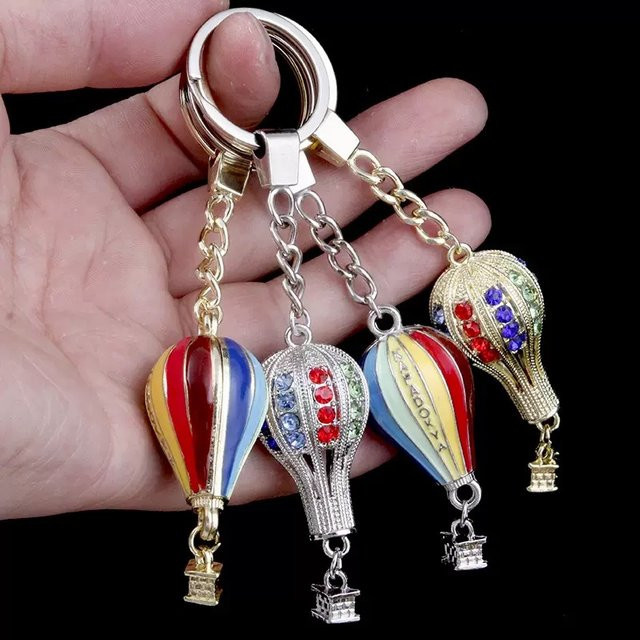 diffone Schlüsselanhänger Heißluftballon, Edelstein, Unisex - Bild 1
