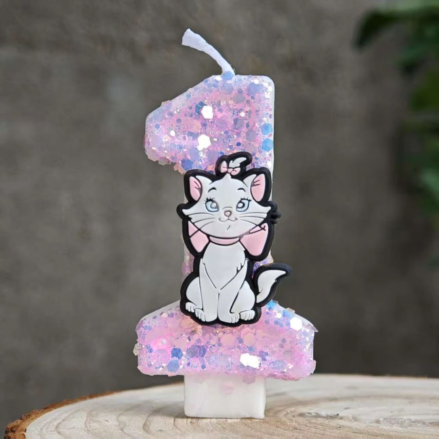 Disney Marie Katze Geburtstagskerzen Set für Kuchen und Torten zur Babyparty oder Geburtstagsdekoration - Bild 2