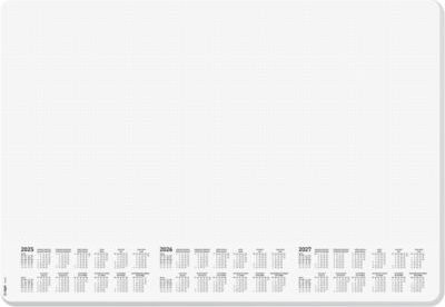 Sigel Schreibunterlage 3-Jahreskalendarium 2025/2026/2027, Weiß, 30 Blatt, 59,5 x 41,0 cm - Bild 1