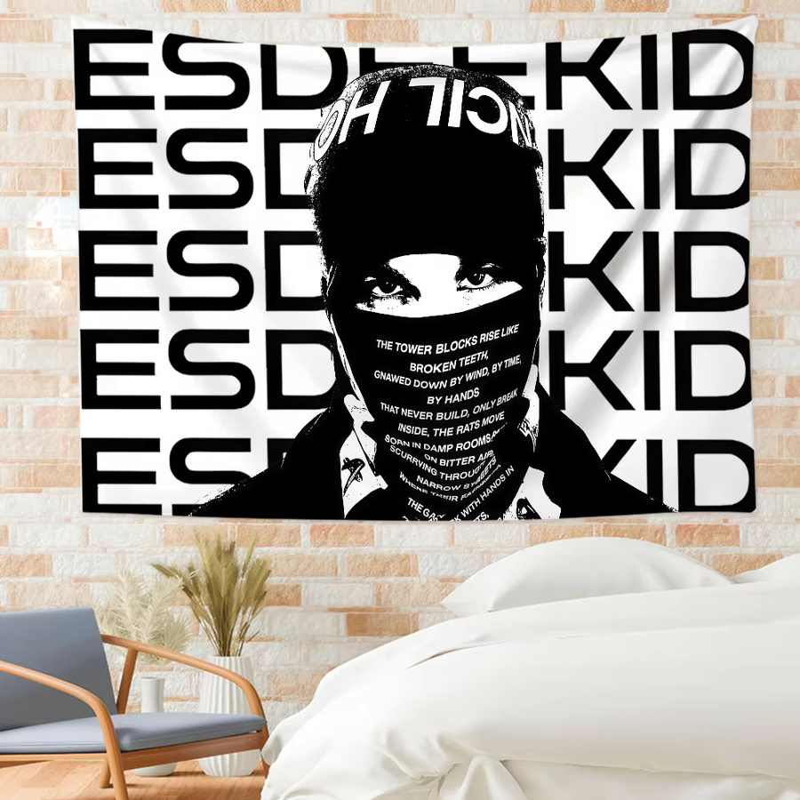 Singer EsDeeKid Rebel Flagge in Weiß als textile Dekoration für Innen und Außen - Bild 5