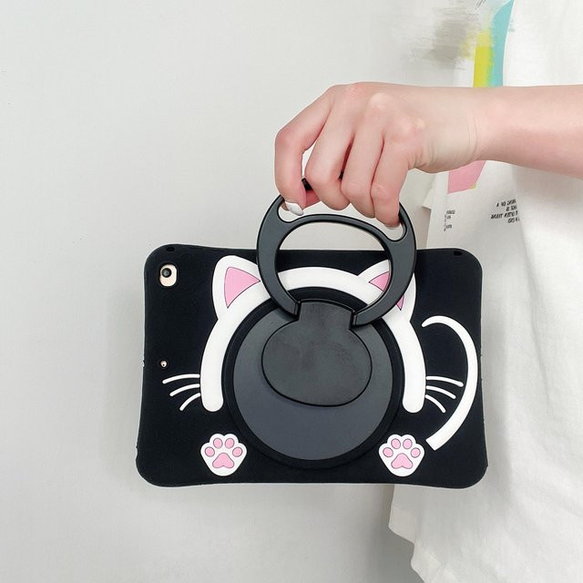 Stoßfeste Kinderhülle für Samsung Galaxy Tab A 8.0 T290, 10.1 T510, Tab A7 Lite 8.7, A9+, A11+, A8 und 11 Zoll mit Ständer in Schwarz - Bild 1