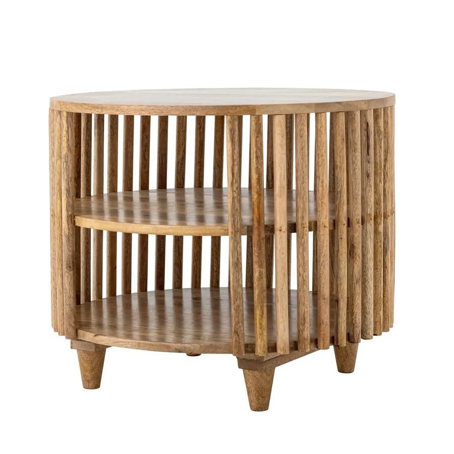 Bloomingville Sali Wohnzimmertisch aus Mangoholz, rund, braun, Durchmesser: 60 cm - Bild 1