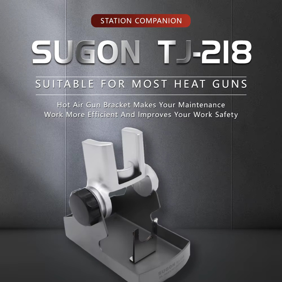 SUGON 218 Original Griff Halterung und Rahmen für Heißluft Rework Stationen in Silber, passend für SUGON 8650, 8630 PRO und 8620DX - Bild 2