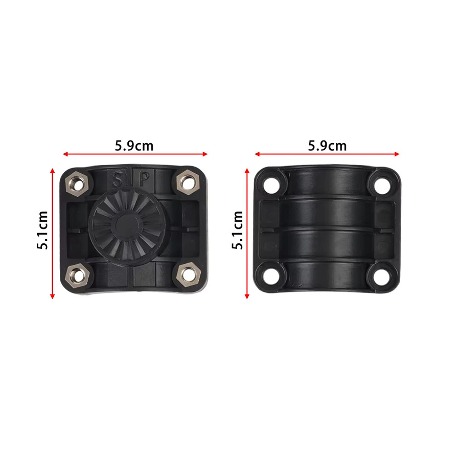 SPEEDRACING 0-Grad-Zubehör für Livescope Pole Mount in Schwarz, passend für Panoptix LVS32-Geber, Ersatz für 010-12676-15 und 0101267615 - Bild 2