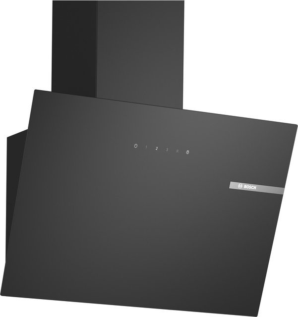 Bosch Serie 2 Kopffreie Dunstabzugshaube DWK65DK60 in Schwarz, Wandmontage mit Abluft oder Umluft, B/H/T: 60 x 46 x 55 cm - Bild 1