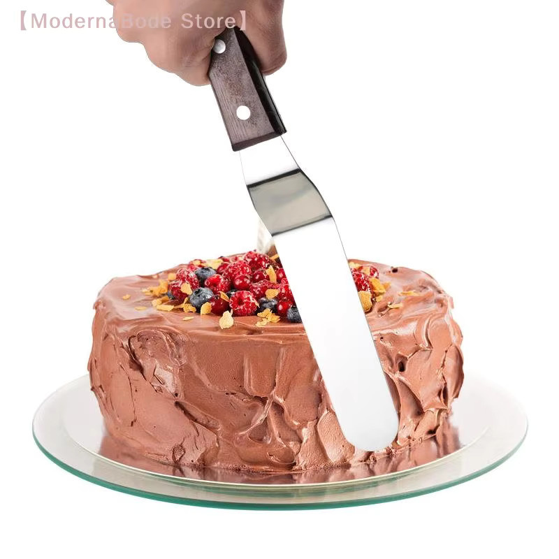 Hoeaden Kuchenspatel aus Edelstahl in Silber für Buttercreme und Kuchendekoration - Bild 3