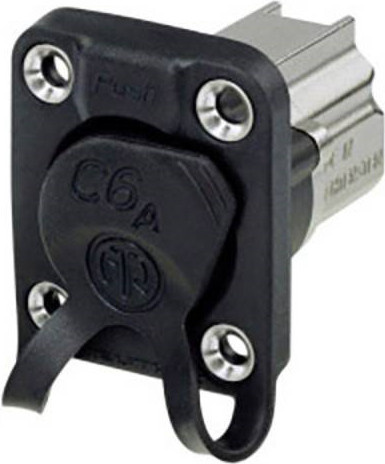 Neutrik NE8FDX-Y6-W Drahtverbinder RJ-45 für Ethernet/LAN aus Aluminium in Schwarz - Bild 1