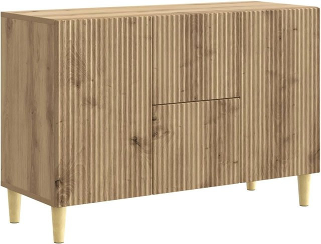 vidaXL Sideboard Artisan-Eiche in Braun, modernes Wohnzimmer-Sideboard aus Holzwerkstoff, B/T/H: 89 x 34,5 x 60 cm - Bild 1