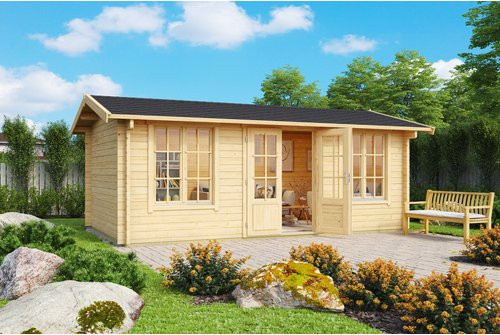 Lasita Maja Gartenhaus Pembrokeshire naturbelassen braun B/H/T: 540 x 239,4 x 280 cm - Bild 3