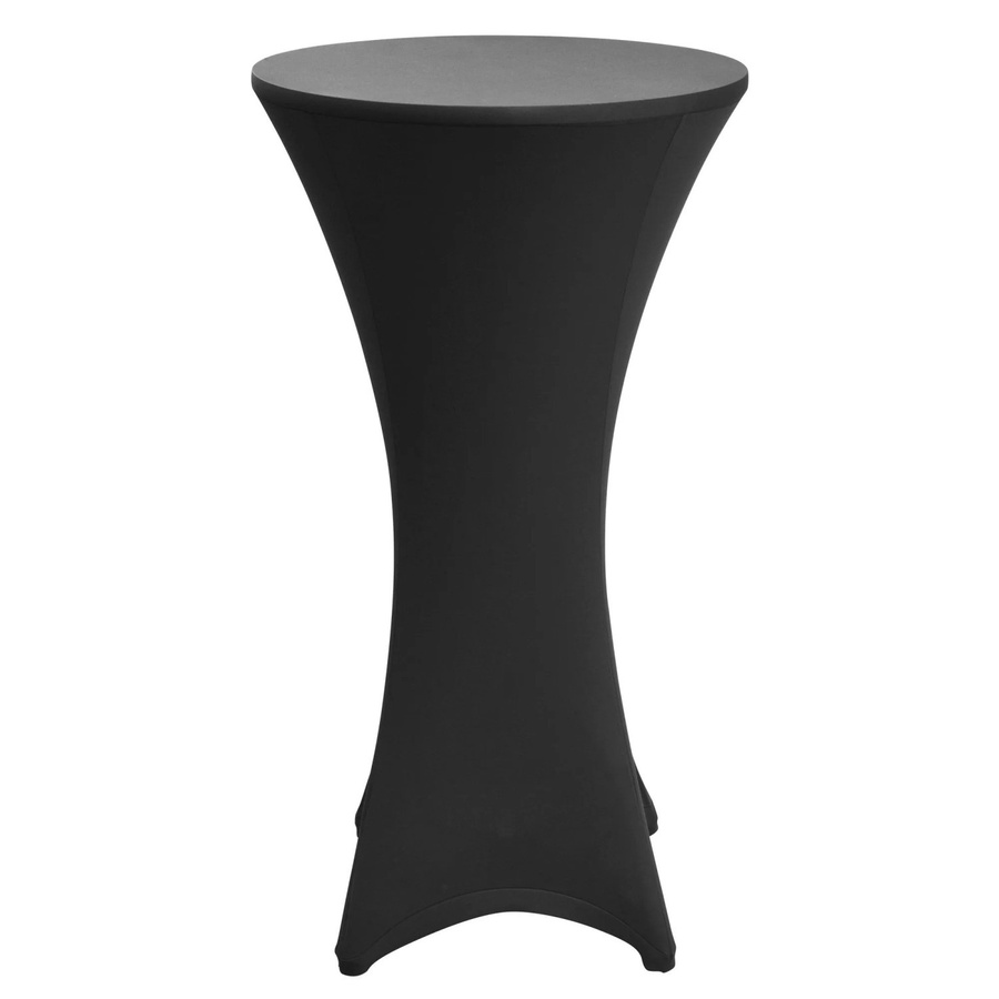 Beautissu Stretch Tischdecke für Bistrotische, rund, Schwarz, Durchmesser: 60 cm - Bild 2