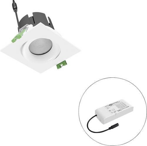 EVN LED-Deckenstrahler F11RXXXM0640L24D in Weiß, quadratisch und verstellbar - Bild 1