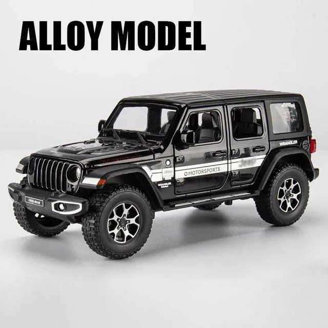 Linyi toy car Wrangler Rubicon Challenger Hellcat Sportwagen Modell, 1:22, mit Licht und Musik, ab 14 Jahren - Bild 1