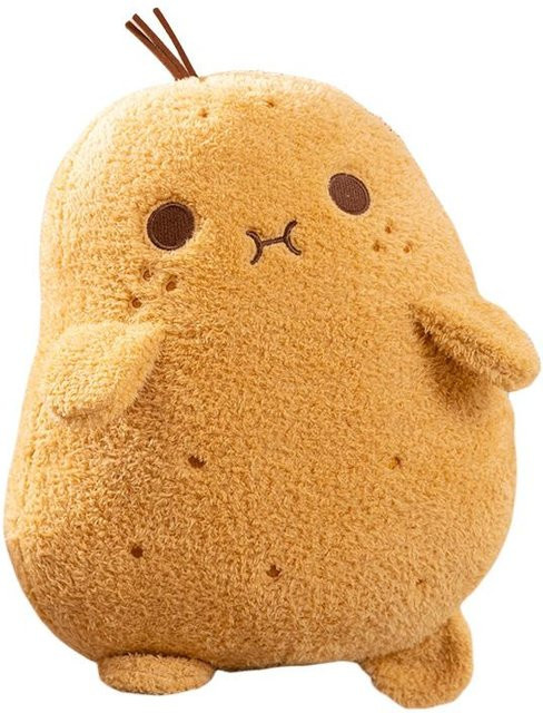 Gelbes Kartoffel-förmiges Plüschkissen Stofftier, 33cm, ab 14 Jahren - Bild 1