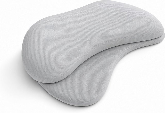hERZtal Anti-Aging Kissen aus Memory-Schaum in Grau, B/T/H: 68 x 35 x 9 cm - Bild 1