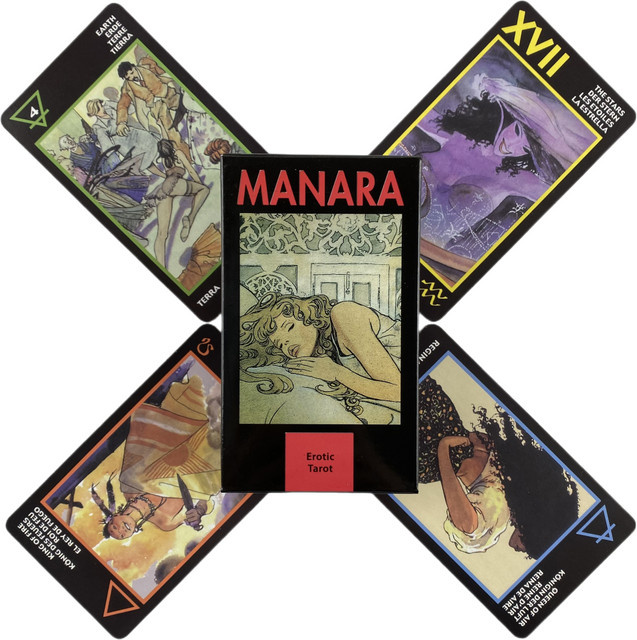 Manara Tarot Cards Deck Oracle English Visions Divination Edition, Kartenspiel - Bild 1