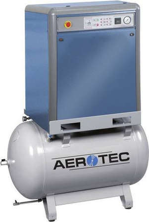 Aerotec Druckluft-Kompressor in Blau mit 270 l Volumen und 10 bar Druck