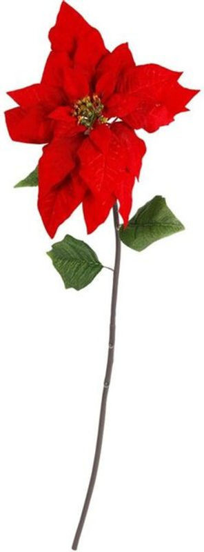 BURI Künstlicher Weihnachtsstern in Rot aus Kunststoff, Höhe: 90 cm - Bild 1