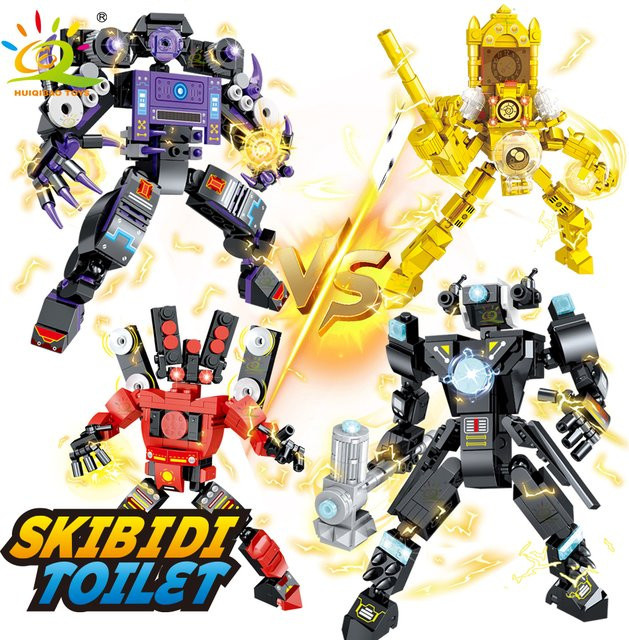 HUIQIBAO Skibidi Toilette Bausteine Set, Titan Lautsprecher Mann, Titan Kamera Modell - Bild 1