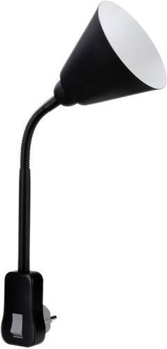 Paulmann Junus Steckdosenlampe E14 Schwarz mit verstellbarem Kegel und Wippschalter - Bild 1