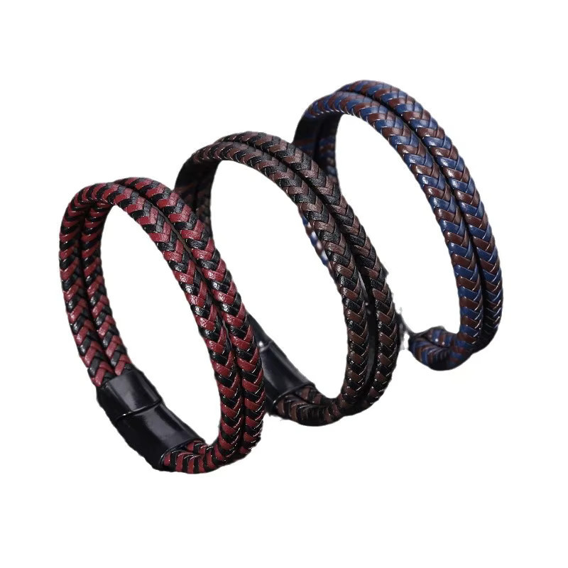 farsighted star Armband, Leder, Schwarz, Herren - Bild 2