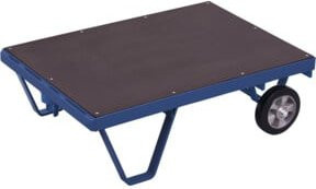 VARIOfit Schwerlast-Rollplatte aus Aluminium und Kunststoff in Blau, B/T: 99 x 70 cm, Traglast 1.000 kg - Bild 1