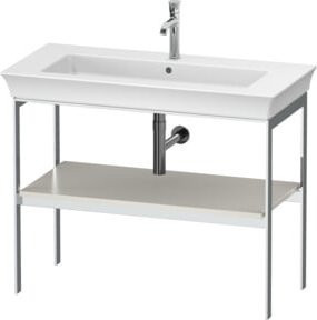 Duravit Waschtisch-Konsole White Tulip in Weiß matt, bodenstehend, B/T: 98,4 x 45 cm - Bild 1