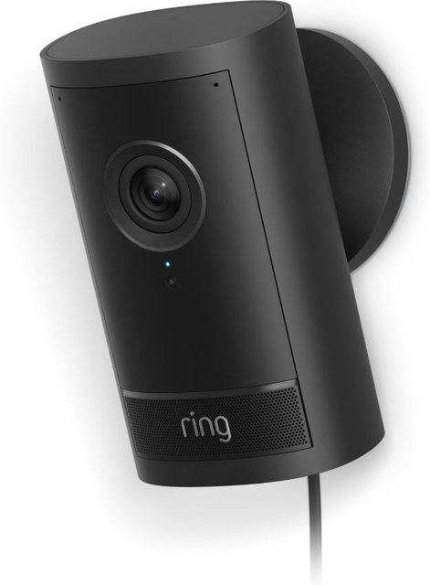 Ring Outdoor Cam Pro Plugin 4K-Außenkamera mit Netzstecker Schwarz - Bild 1