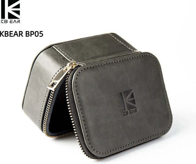 KBEAR HP04 HP05 Kopfhörer-Aufbewahrungskoffer in Grau, tragbare Hülle für KBEAR KB02 KB03, KZ EDX PRO, ZS12 PROX und ZS12 PRO2 - Bild 1