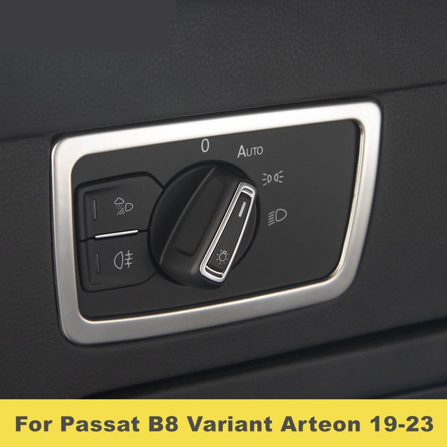 AliLetin Scheinwerfer Schalter Taste Trim Abdeckung für Passat B8 Variante und Arteon 2019-2023 Auto Styling Dekoration - Bild 1
