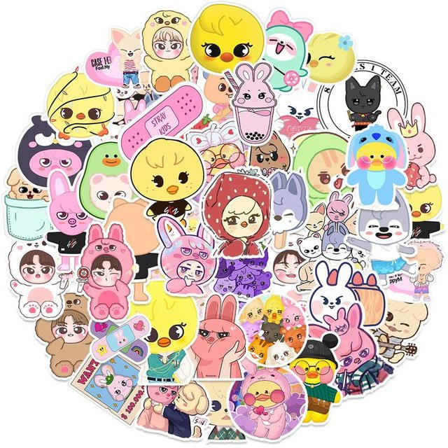 SKZOO Sticker, 50/100 Stück, kreative niedliche Cartoon Sticker - Bild 1