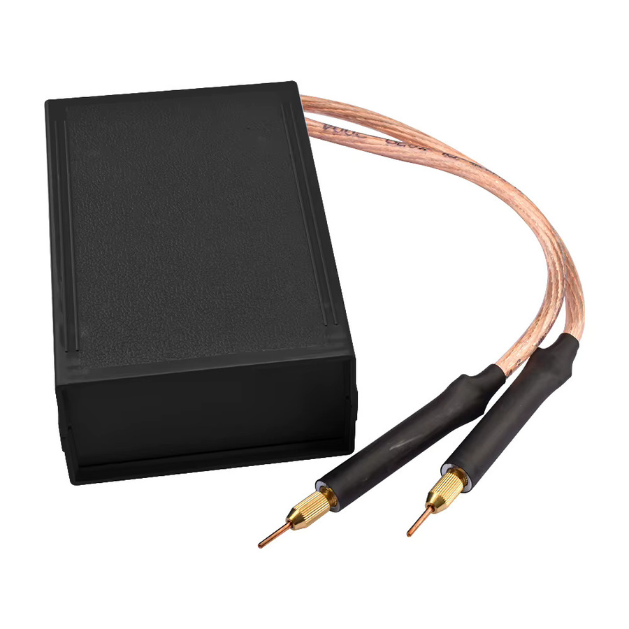 Tragbarer Handpunktschweißer 8000W mit einstellbarer Doppelpuls-Technologie 0-1200A für 18650 Lithium-Batterien und Nickelstreifen, Farbe: Schwarz - Bild 4