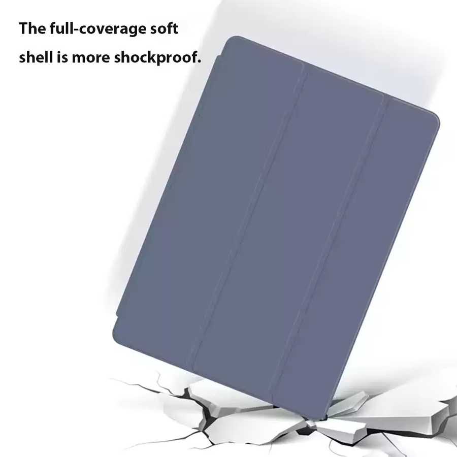 Magnetisches Smart Cover für Samsung Galaxy Tab A9 Plus 11in und Galaxy Tab S6 Lite 12,4in sowie S7 FE S8 S9 Plus, Flip Stand Case aus weichem TPU, Farbe: Grün - Bild 3
