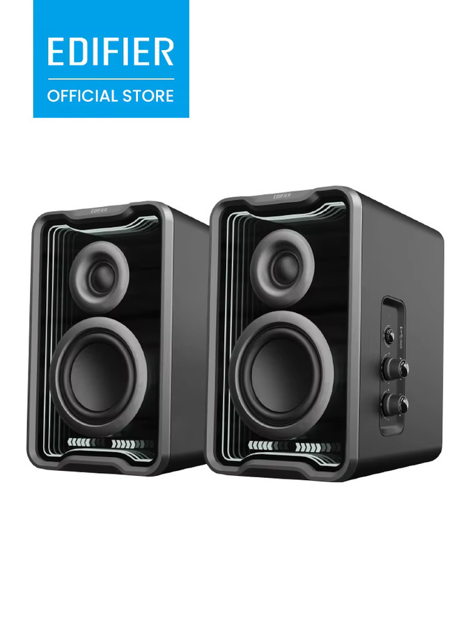 Edifier QR30 2.0 Desktop-Lautsprecher mit 30W RMS, Bluetooth 5.4, RGB-Lichteffekten und Seidenkalotten-Hochtönern in Schwarz oder Weiß - Bild 1