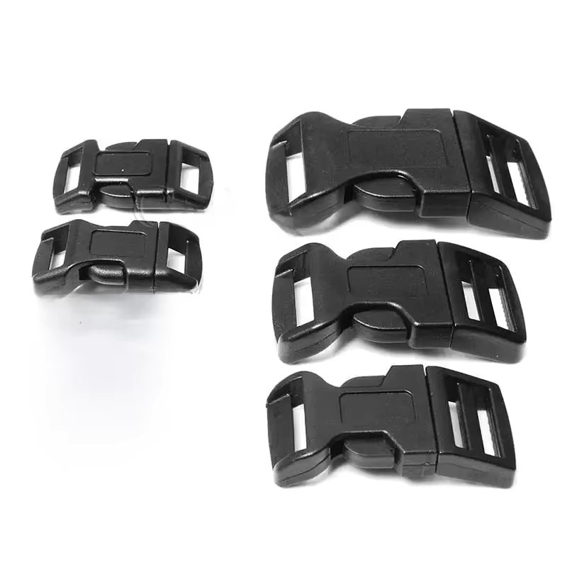 CooBigo 10er Set Gebogene Kunststoff Schnallen für Hundehalsband und Rucksack in Schwarz - Bild 4