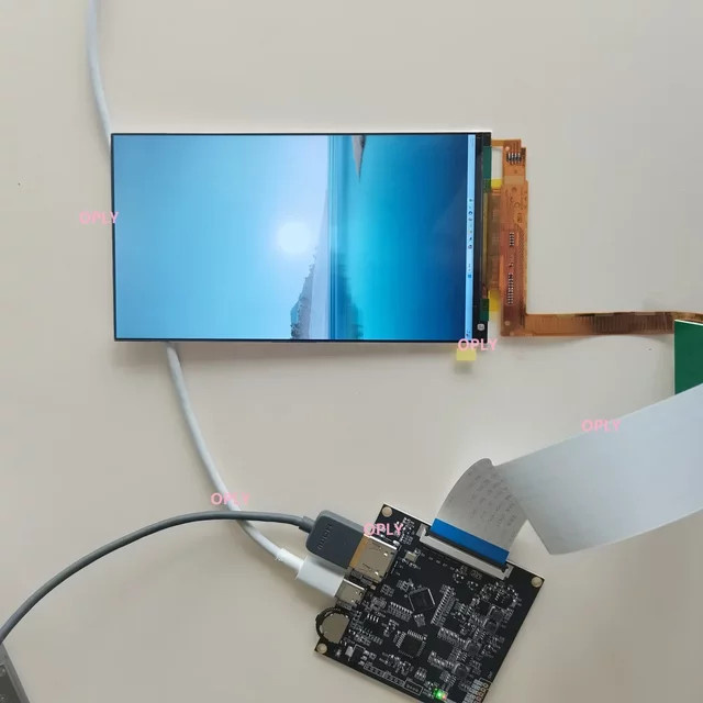 OPLY DIY Tragbarer Monitor 6 Zoll IPS LED Panel mit QHD 1440x2560 Auflösung, HDMI und USB-C, Schwarz - Bild 1