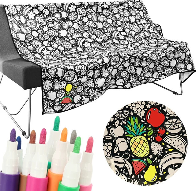DIY Maldecke mit 24 Farbstiften für Erwachsene zur kreativen Gestaltung und zum Stressabbau - Bild 1