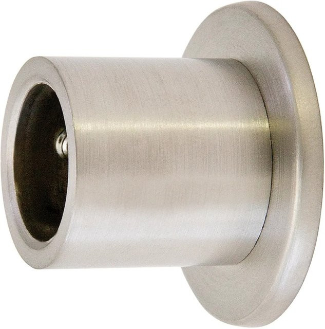 Mydeco Wandhalterung für Gardinenstangen in Edelstahl-Optik, Silber, Durchmesser: 1,6 cm - Bild 1