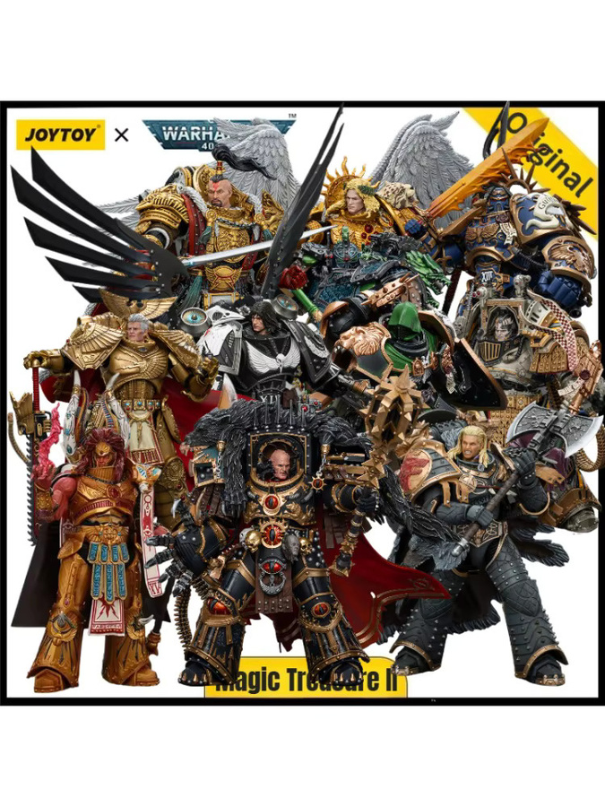 JOYTOY Warhammer 40K Primarch der Sanguinius Horus Jonson Jaghatai Khan Guilliman Rogal Dorn Magnus Leman Russ Perturabo, Einzelfigur, 1/18 - Bild 3