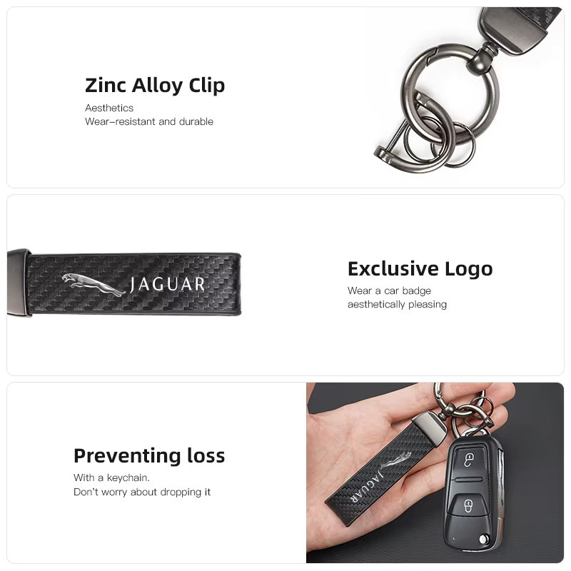 Jaguar Schlüsselanhänger Carbonfaser, Unisex - Bild 4