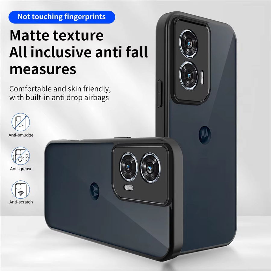 Stoßfeste Handyhülle mit Soft-Touch-Oberfläche für Motorola G86 G56 G35 G55 G85 G24 G34 G54 G82 G52 G06 G57 G67 Power in Schwarz - Bild 4