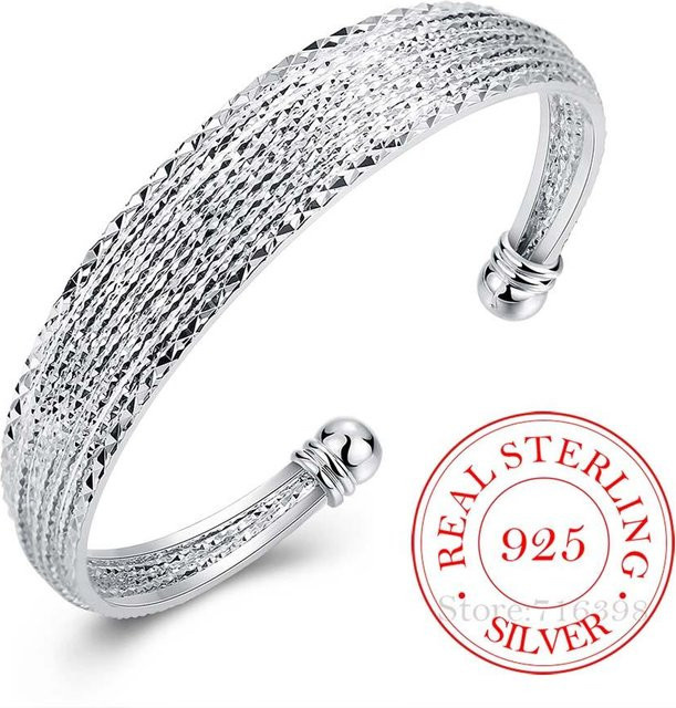 Wucifang Jewelry Armband, 925 Silber, geflochten, Damen - Bild 1