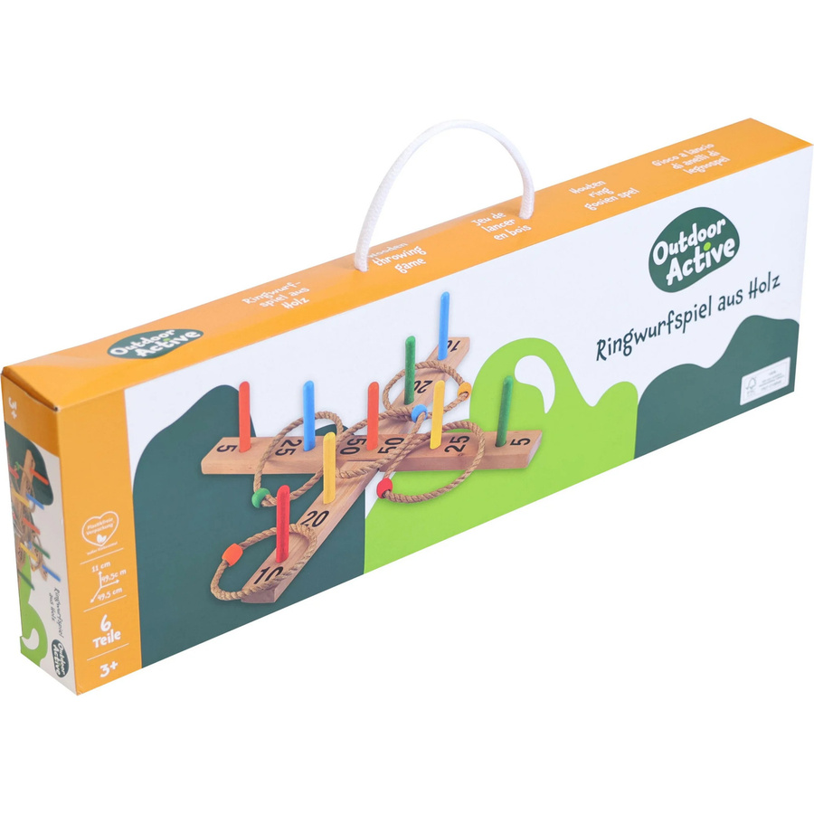 OA Ringwurfspiel aus Holz mit 9 Stäben - Bild 1