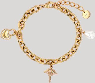 Joop! Armband mit Anhängern, Gold, Unisex - Bild 1