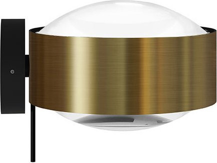 Top Light Puk! 120 Wall Avantgarde Wandleuchte in Messing gebürstet und Schwarz matt mit Glaslinsen - Bild 1