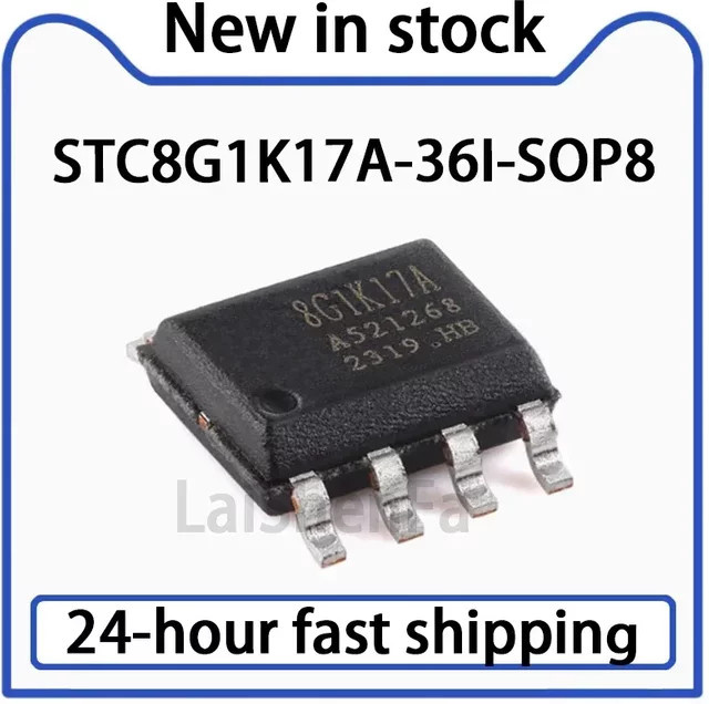 10 Stück STC8G1K17A-36I-SOP8 8051 Mikroprozessor Mikrocontroller-Chip in Schwarz - Bild 1