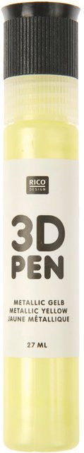 Rico Design 3D Pen Farbe Metallic Gelb - Bild 1