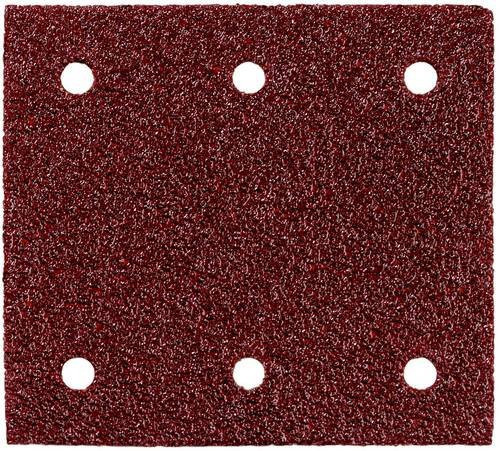Metabo Haftschleifblätter für Exzenterschleifer, 10 Stück, Körnung P 120, Farbe Rot, B/T: 115 x 103 mm - Bild 1