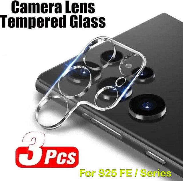 9H HD gehärtetes Glas Kameraobjektivschutz für Samsung Galaxy S26 S25 Edge S24 S23 FE Plus Ultra, transparent - Bild 1